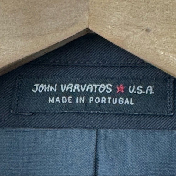 John Varvatos Blazer Coat Men’s 36R Two Button Jacket Black Wool Casual Suit - Picture 6 of 14